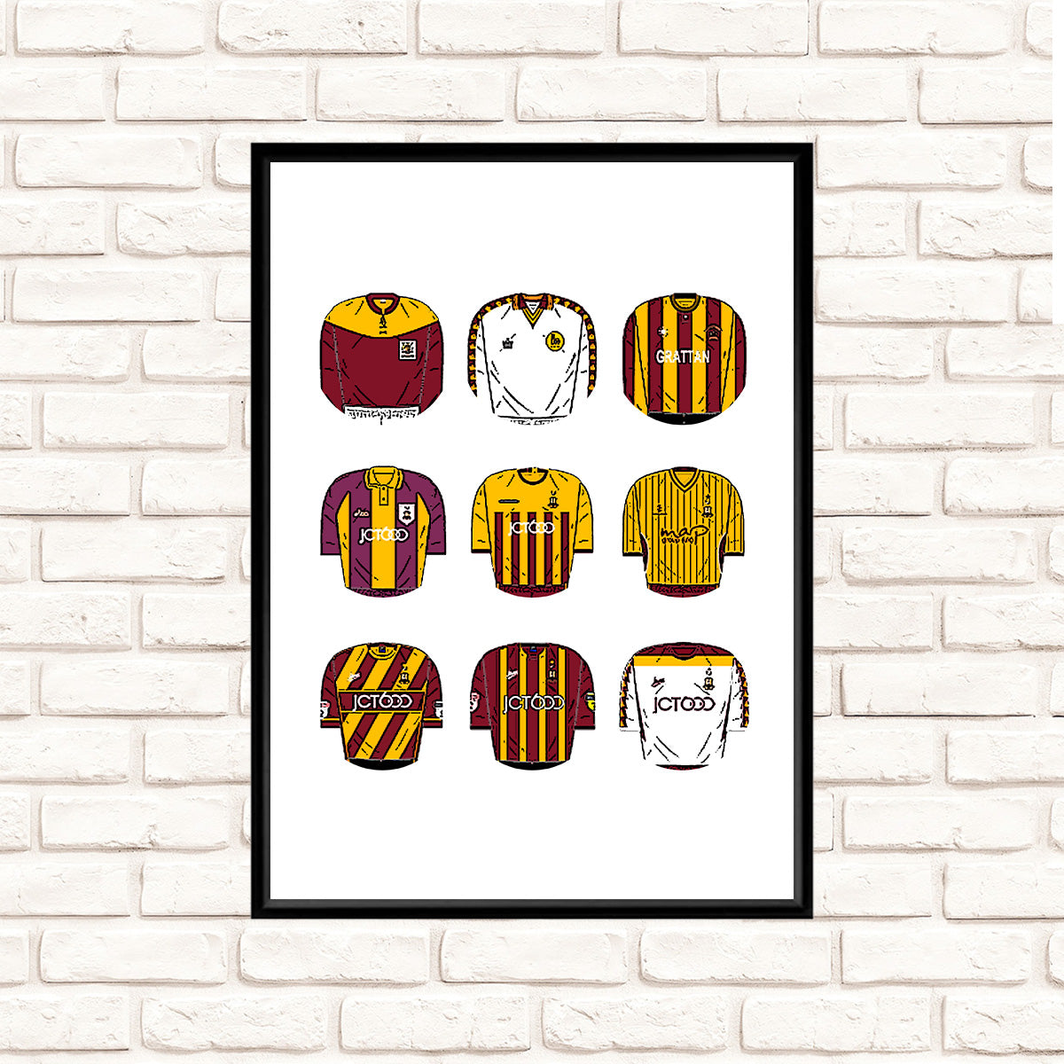 Bradford City Classic Football Kits