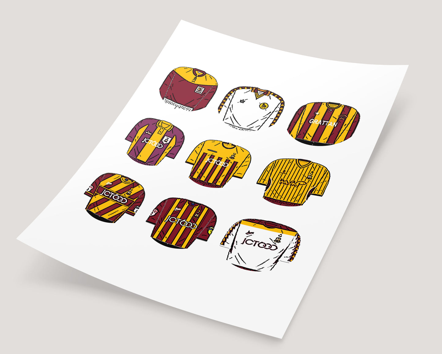 Bradford City Classic Football Kits