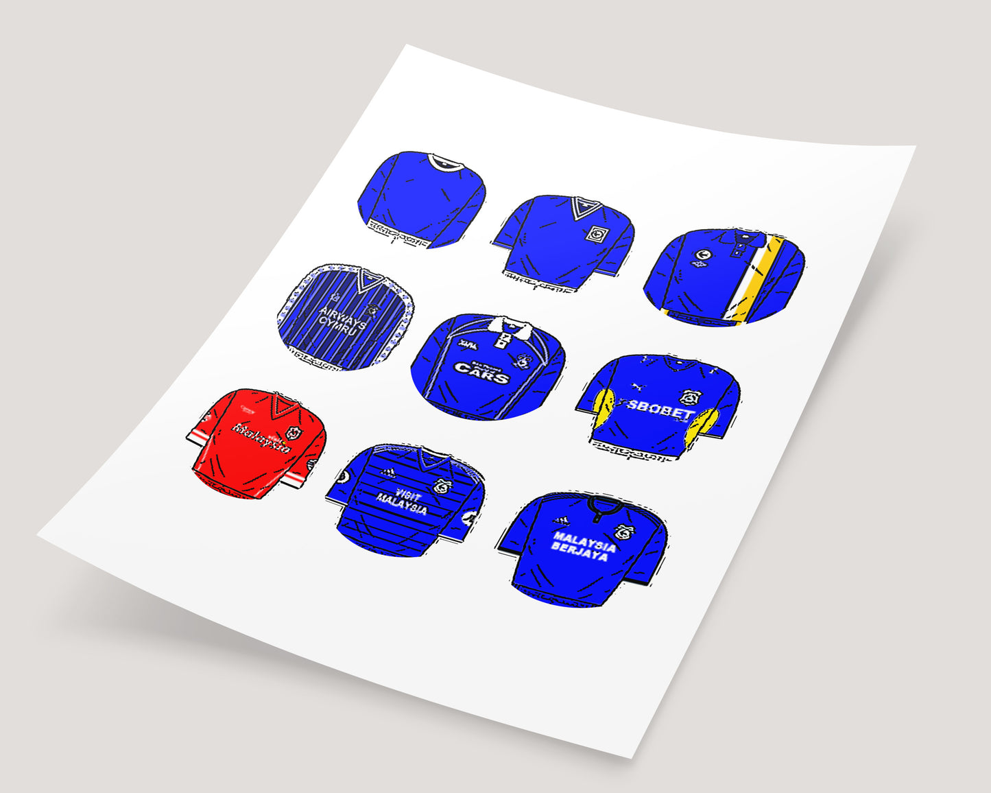 Cardiff City Classic Football Kits