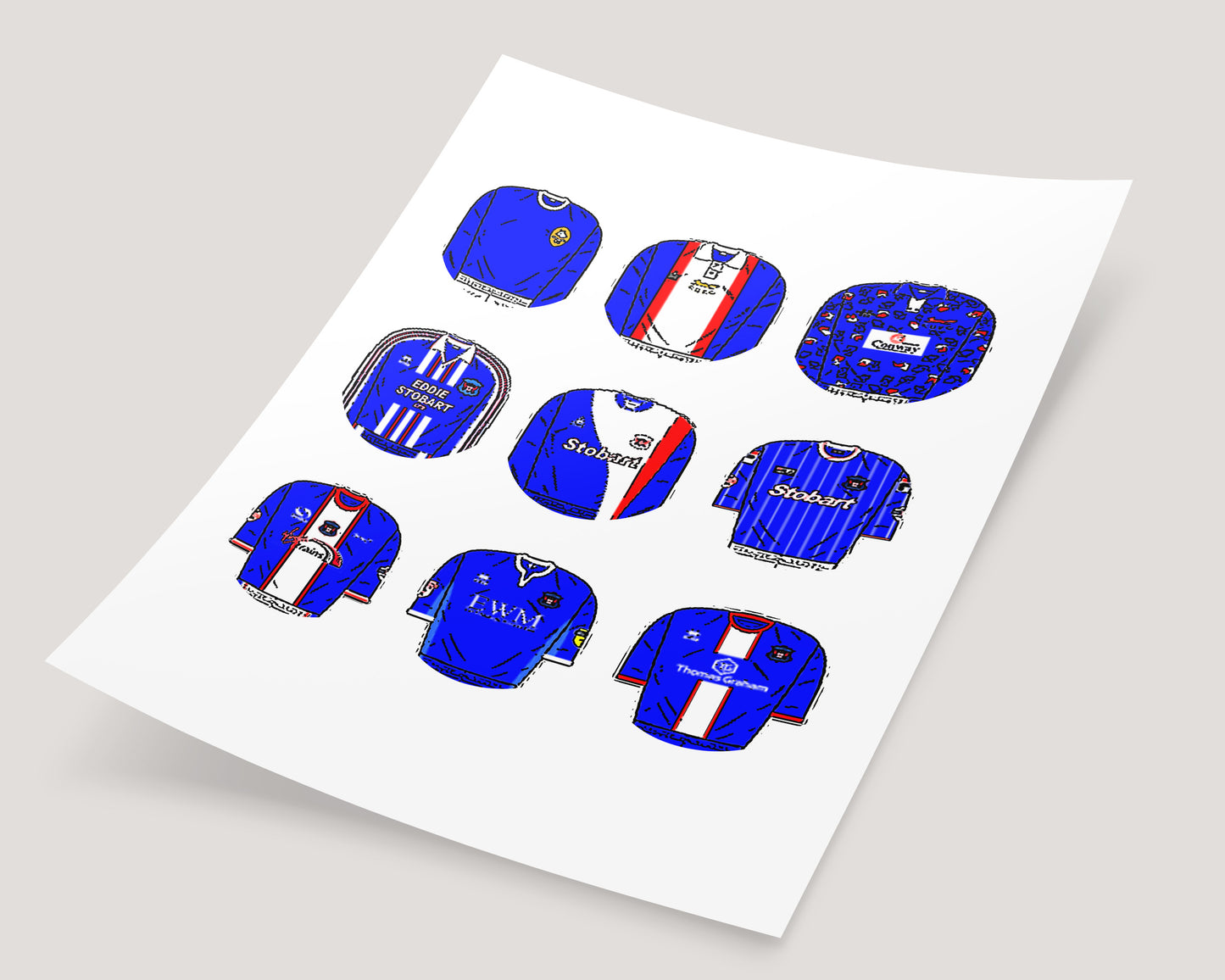 Carlisle United Classic Football Kits