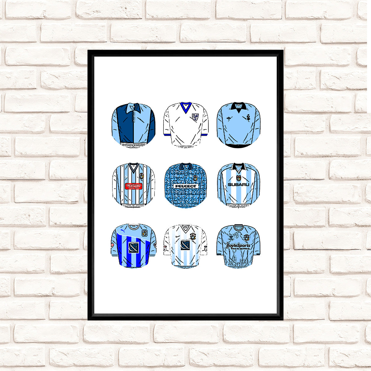 Coventry City Classic Football Kits