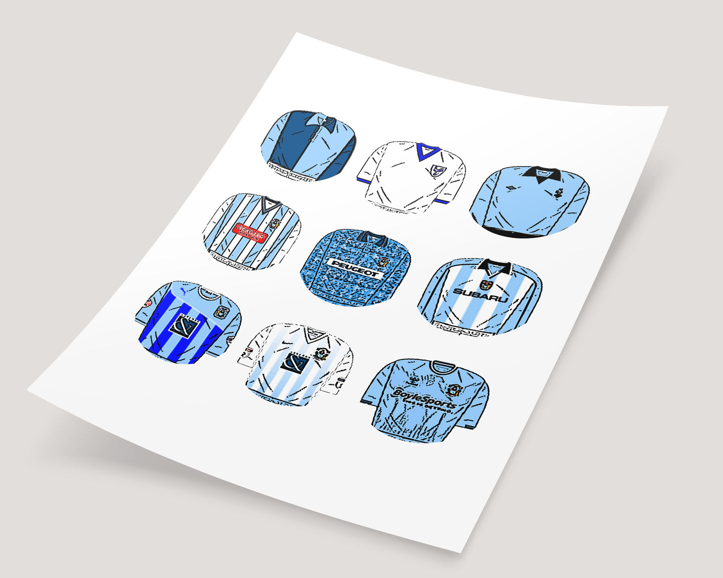 Coventry City Classic Football Kits