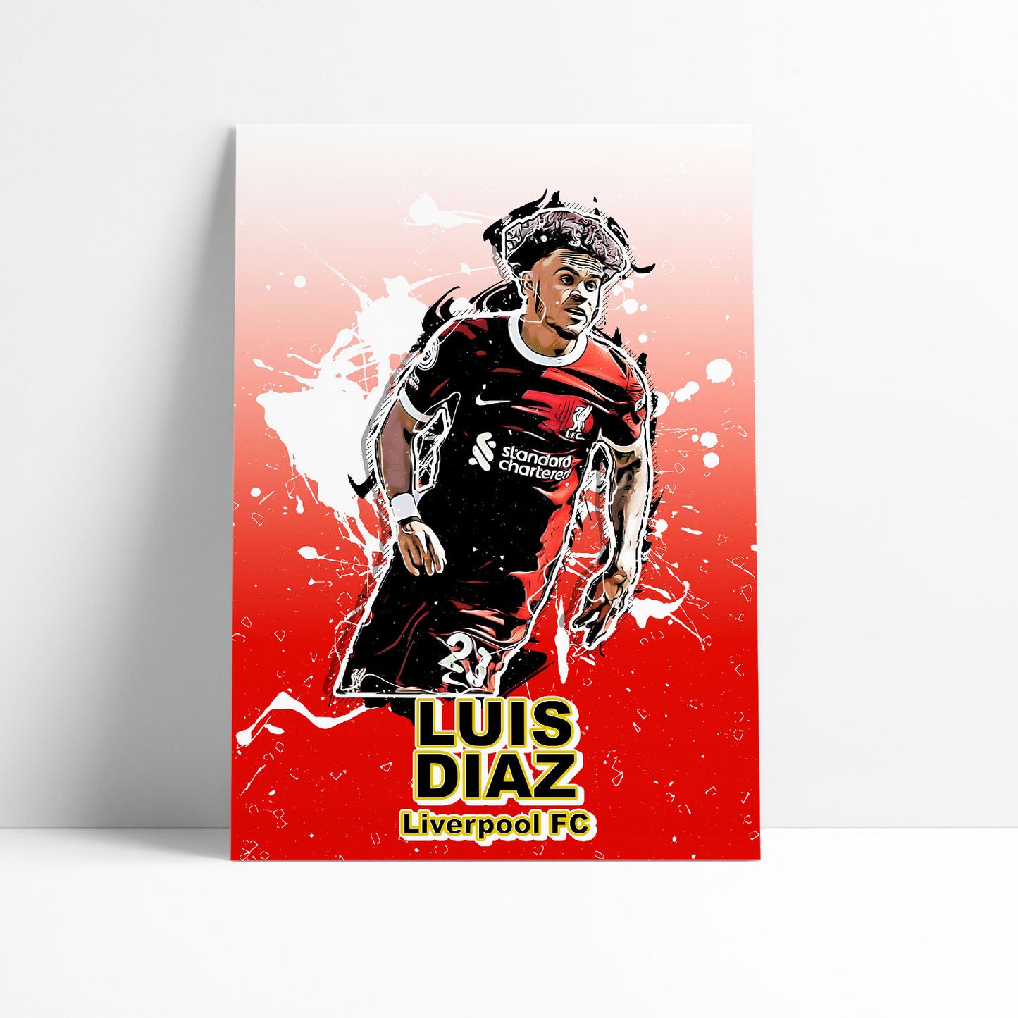 Luis Diaz Gradient Design - Liverpool Print