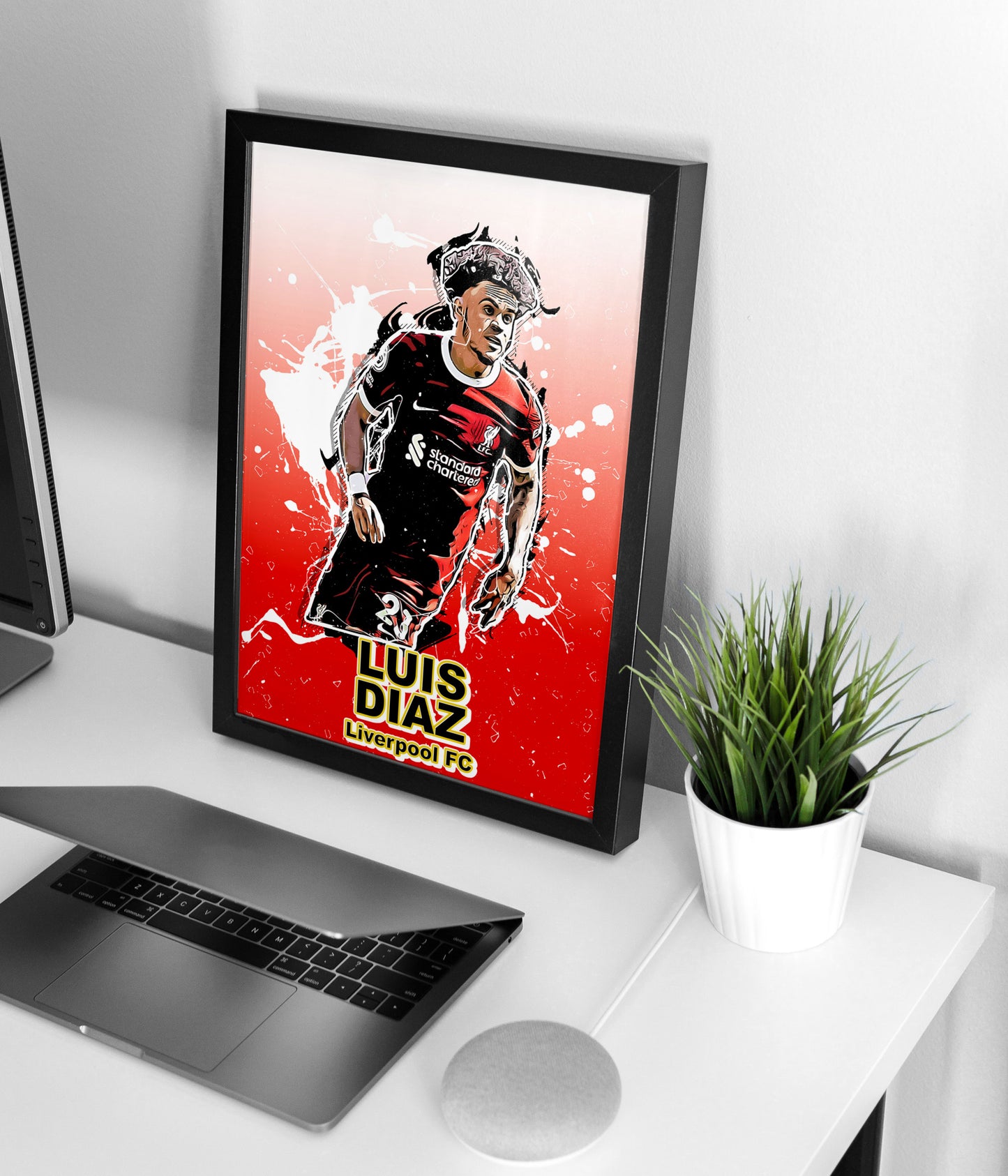 Luis Diaz Gradient Design - Liverpool Print