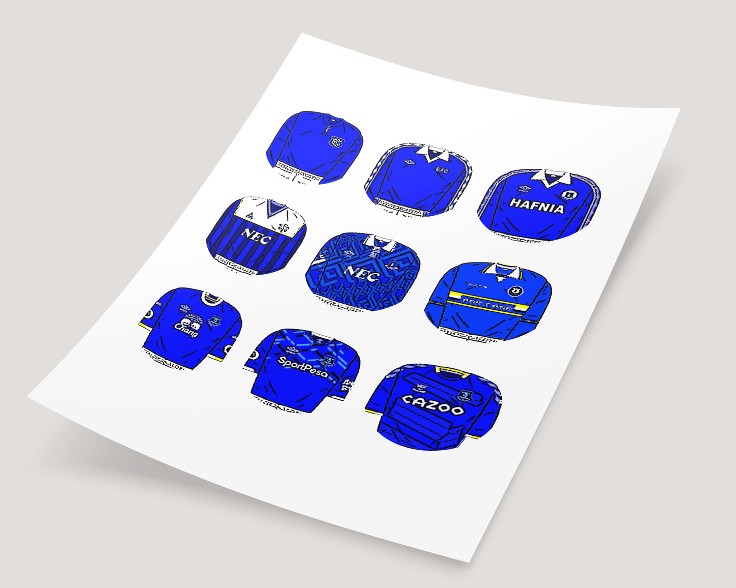 Everton Classic Football Kits