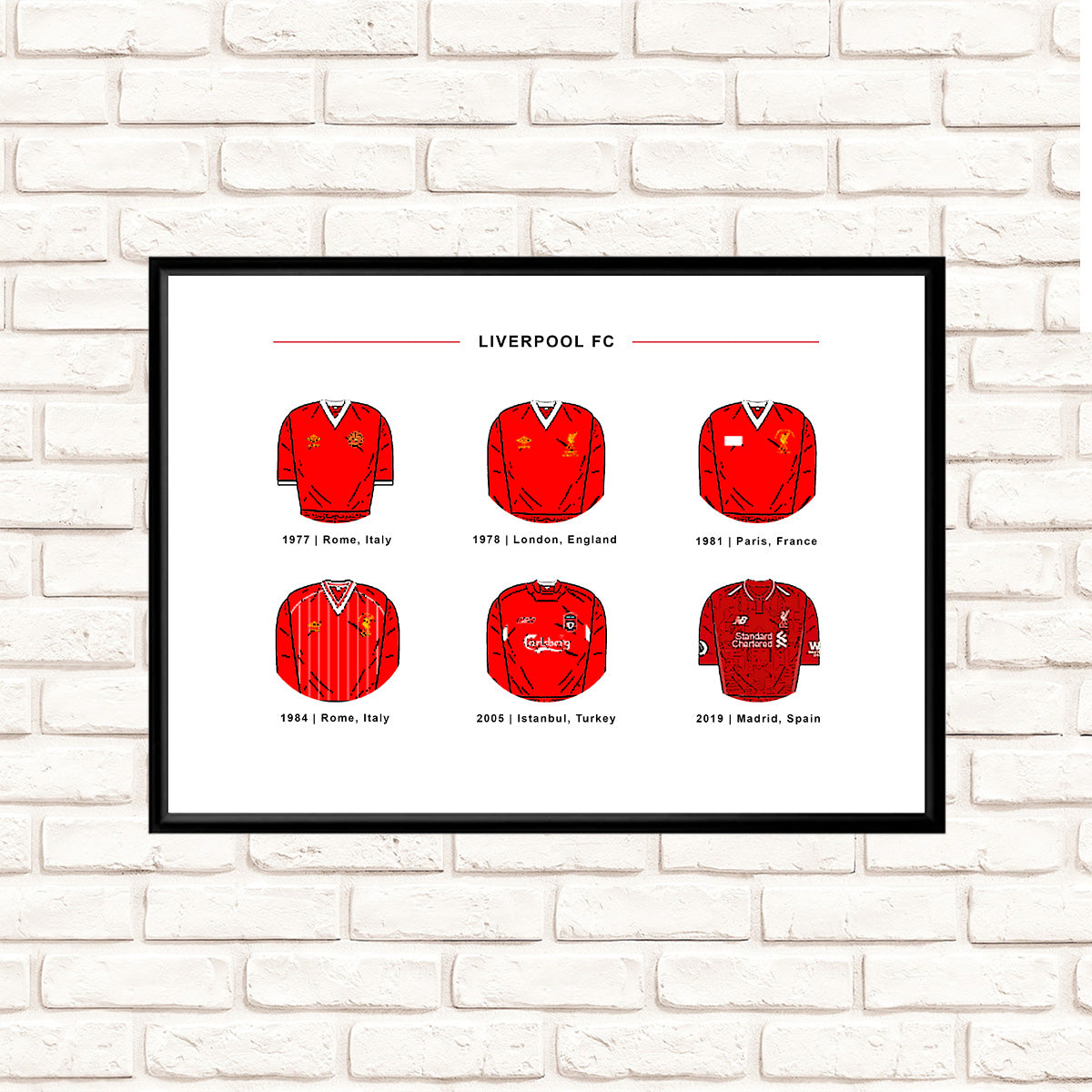 Liverpool European Cup Classic Football Kits