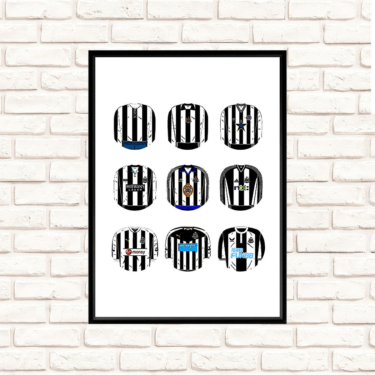 Newcastle United Classic Football Kits