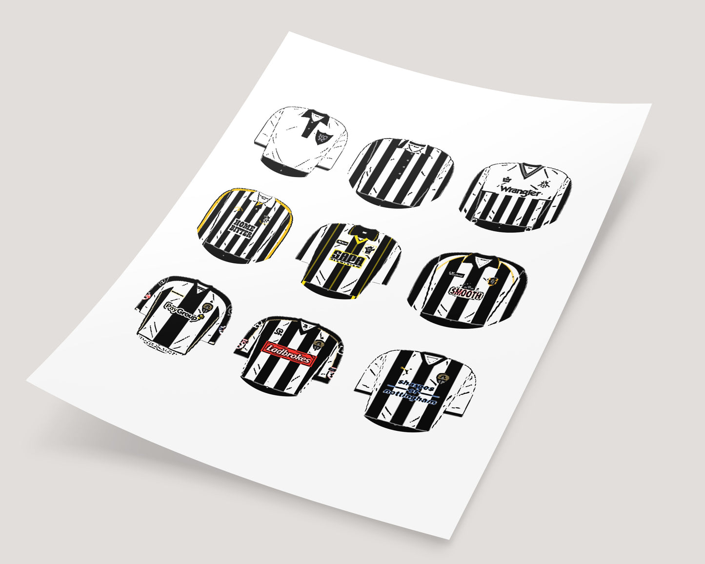 Notts County Classic Football Kits