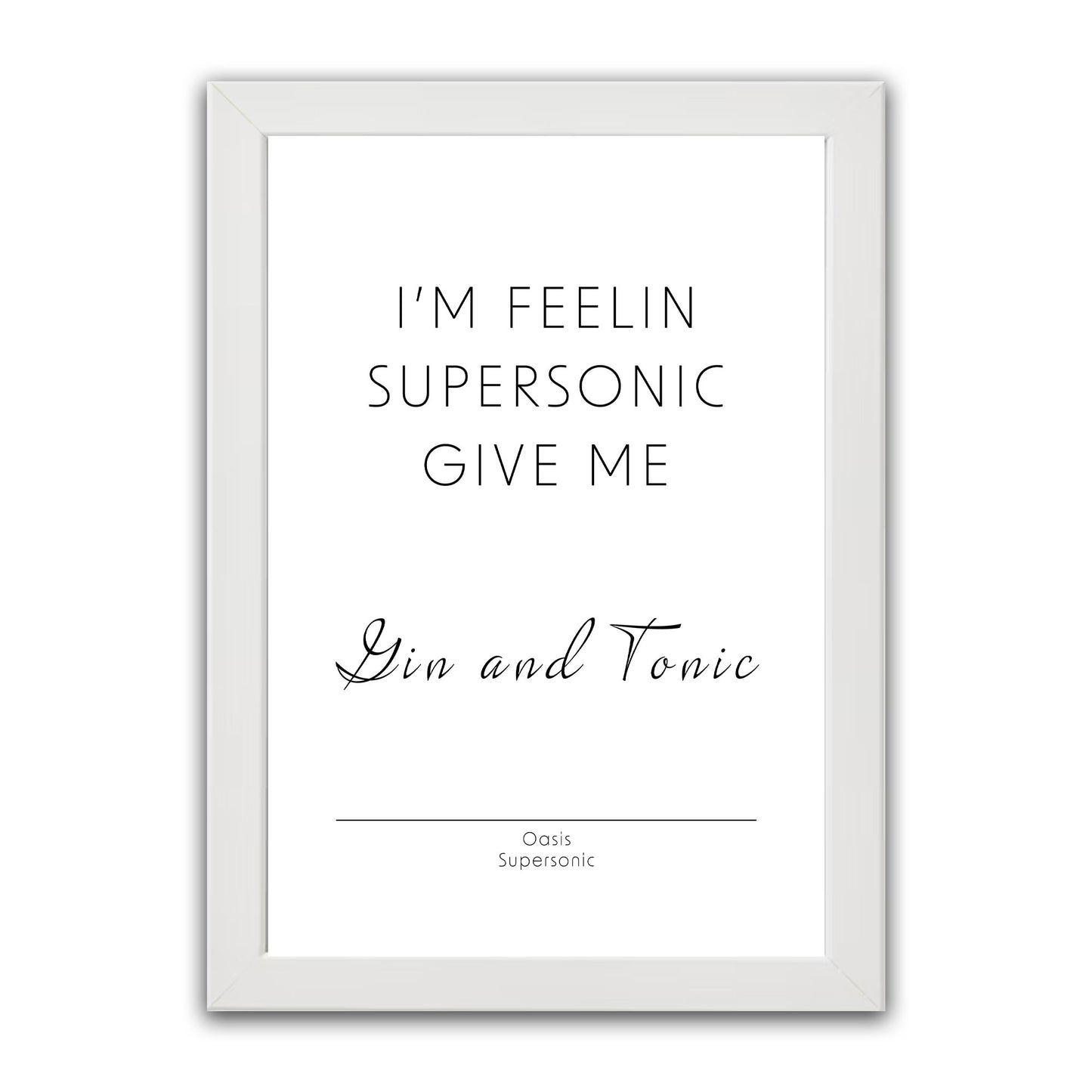 Oasis - Supersonic Print