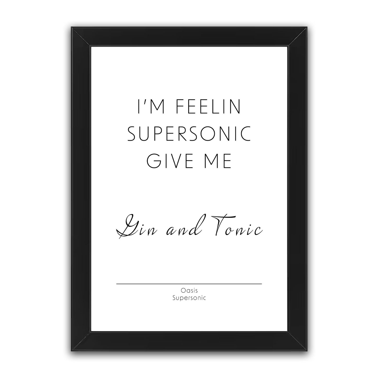 Oasis - Supersonic Print