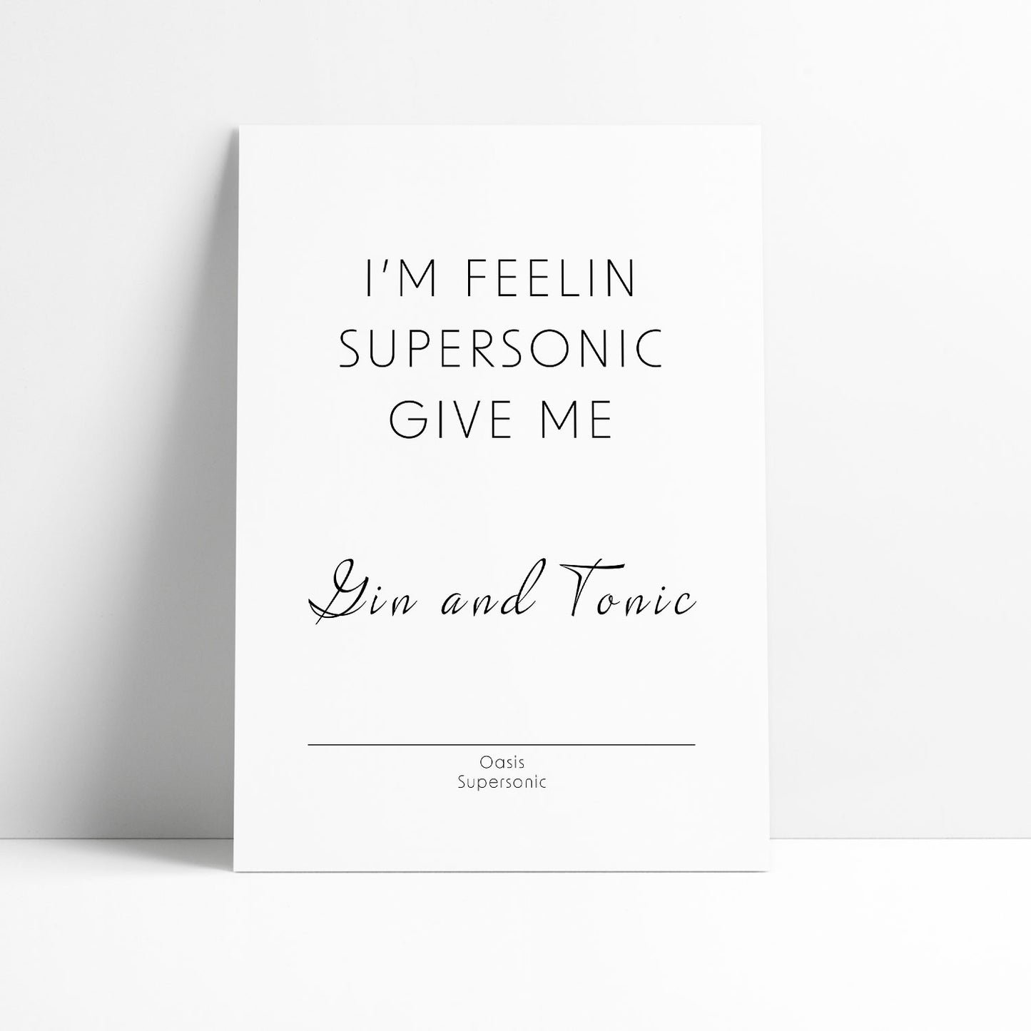 Oasis - Supersonic Print