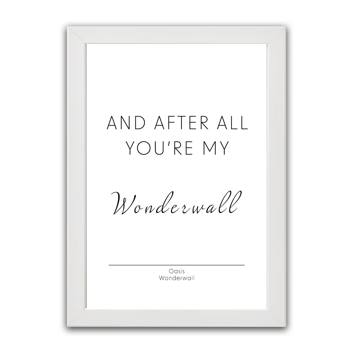 Oasis - Wonderwall Print