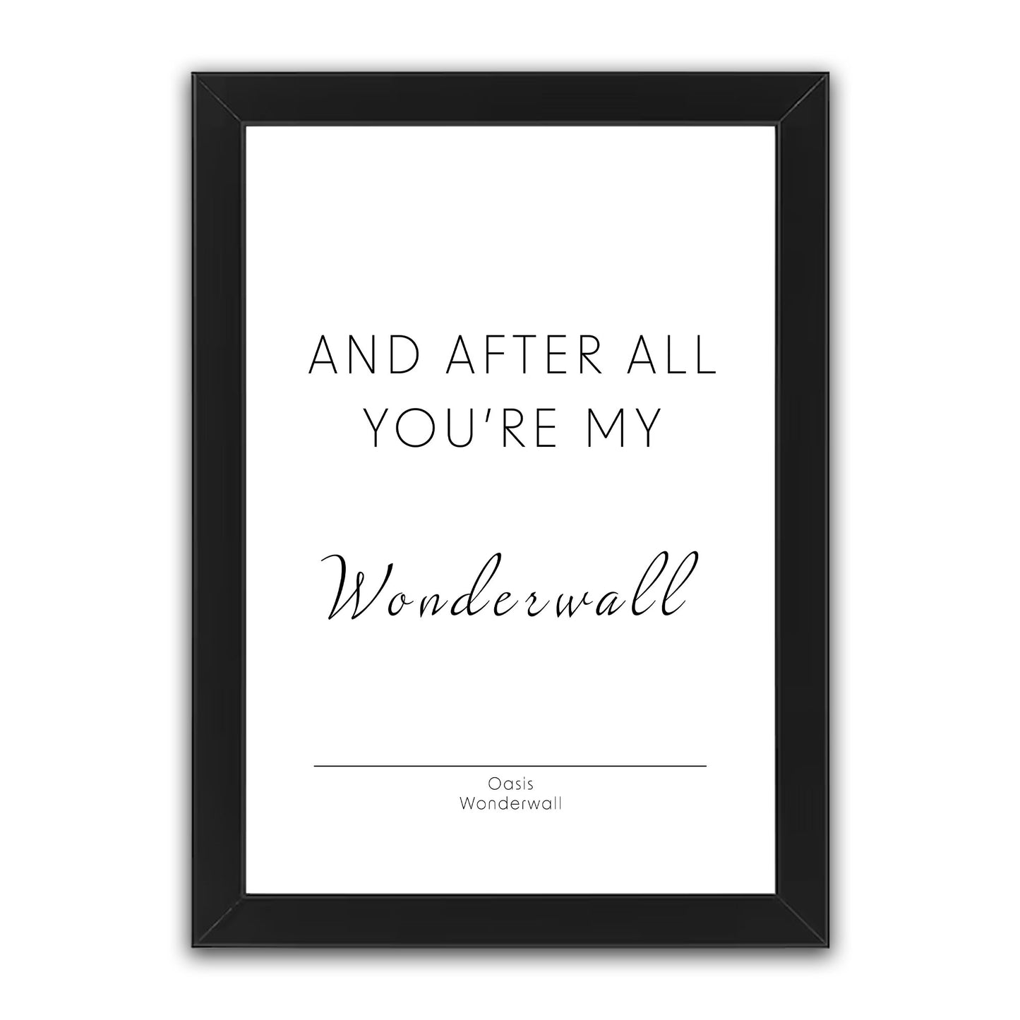 Oasis - Wonderwall Print