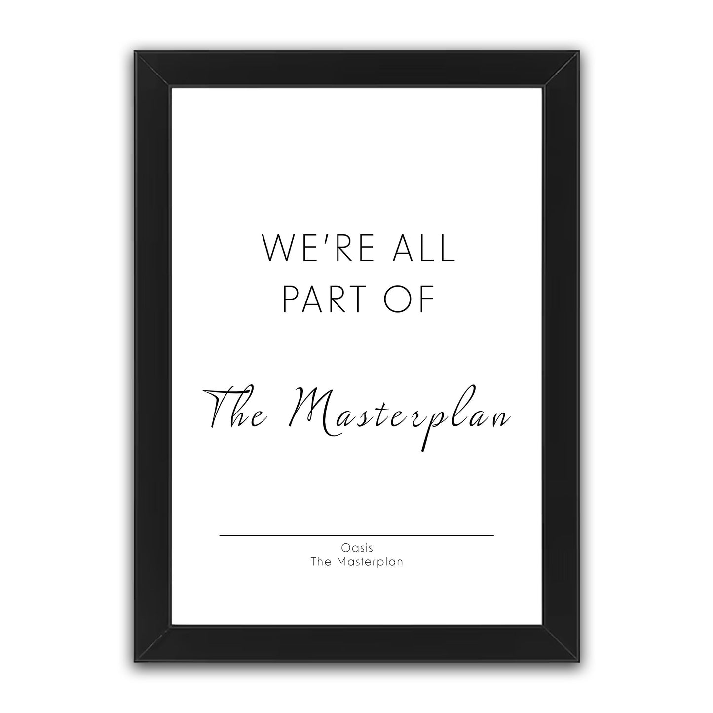 Oasis - The Masterplan Print