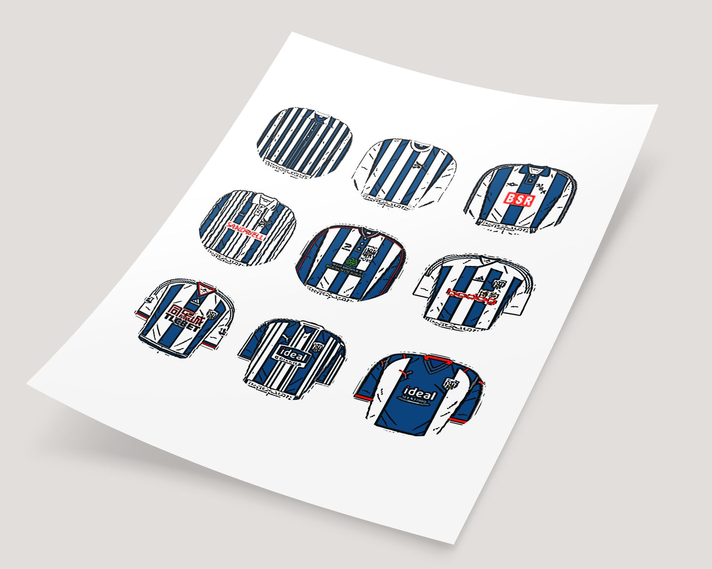 West Bromwich Albion Classic Football Kits