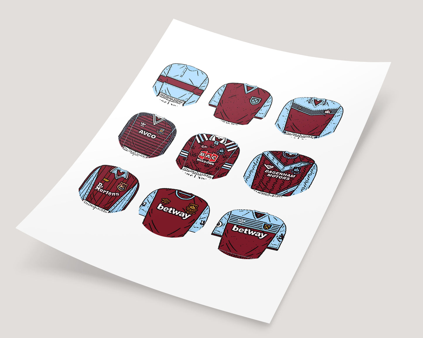 West Ham United Classic Football Kits